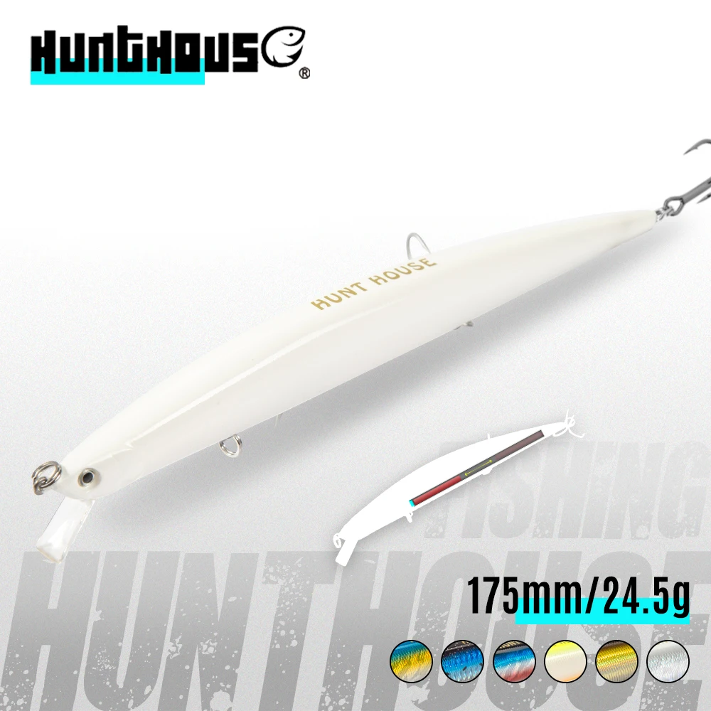 Hunthouse Tide Slim Minnow 175mm – Señuelo flotante para lubina - imagen 4
