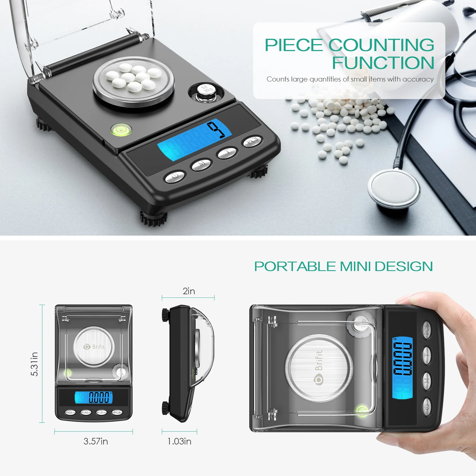 Báscula digital de precisión para cebos y plomos USB - imagen 2