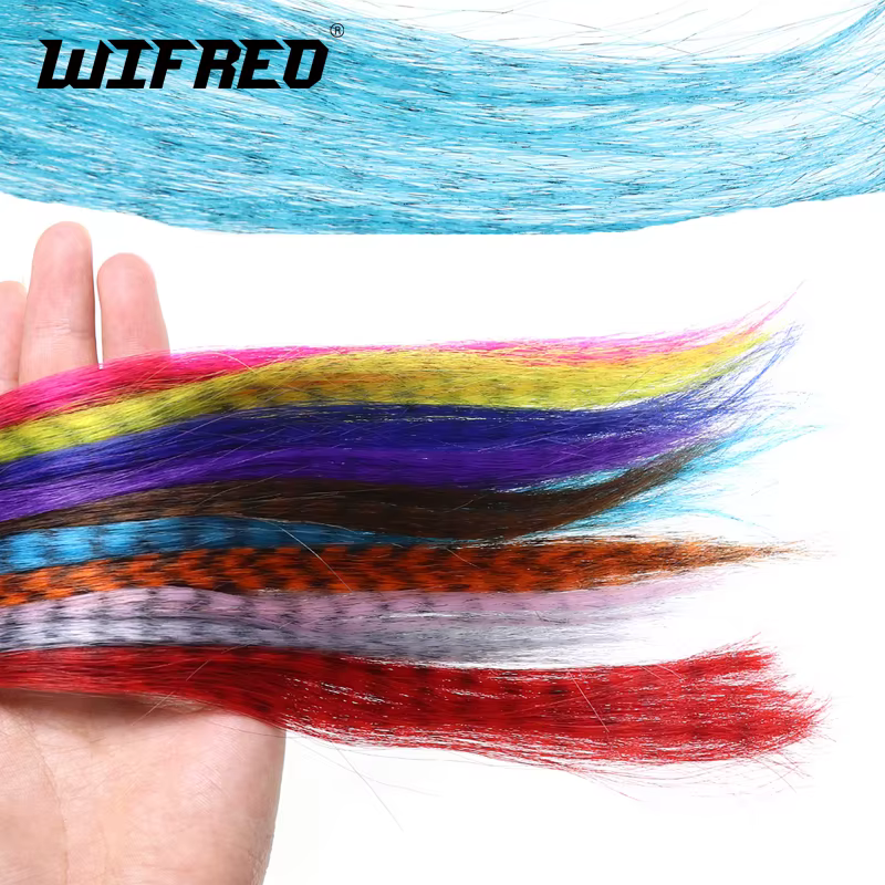 Material Atar Moscas Cola Buck Zebra – Pelo sintético para lucio - imagen 4
