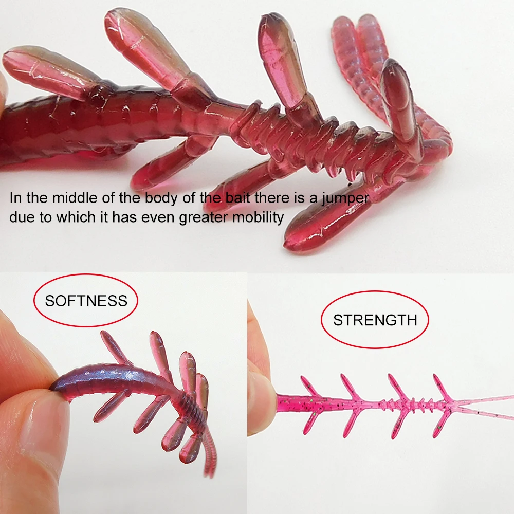 ESFISHING Tijera Craw 65mm para señuelo blando - imagen 5