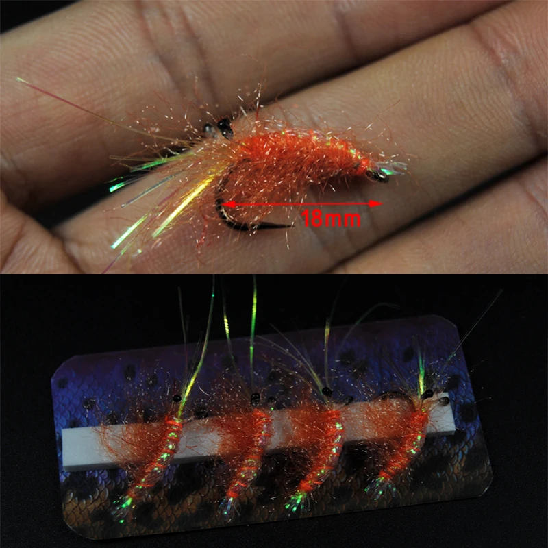 Ninfa doblaje peludo gusano de arena brillante para moscas - imagen 3