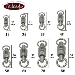TAKEDO Giratorio Doble Rodamiento Acero Inoxidable 304 – 5.5mm para pesca