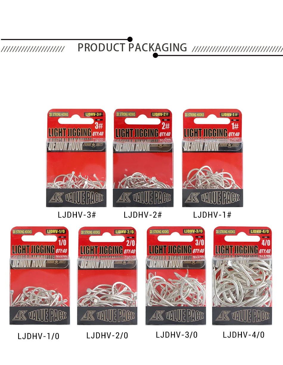 JK Anzuelos ligeros – Pack económico para pesca con vinilo - imagen 3