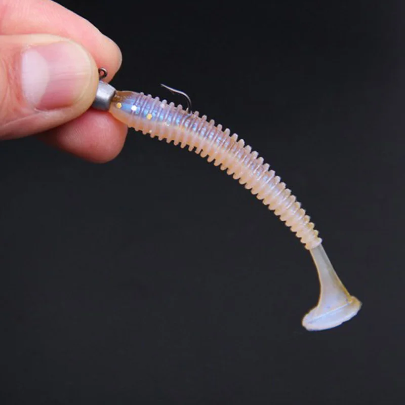 Jig Head pequeños con anzuelo para vinilo y pesca en lago - imagen 4