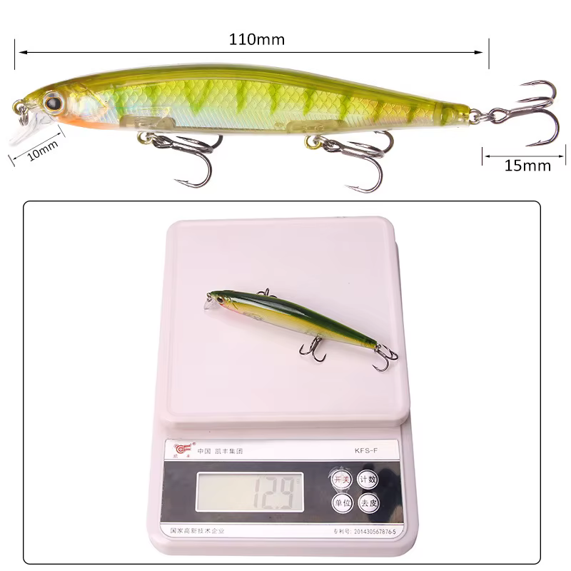 Jerkbait Minnow flotante para lubina - imagen 4