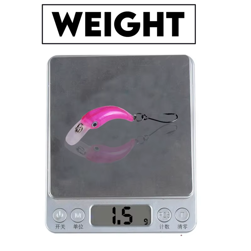 Minnow flotante 3,8cm 1,5g – Crankbait para trucha y lucio - imagen 2