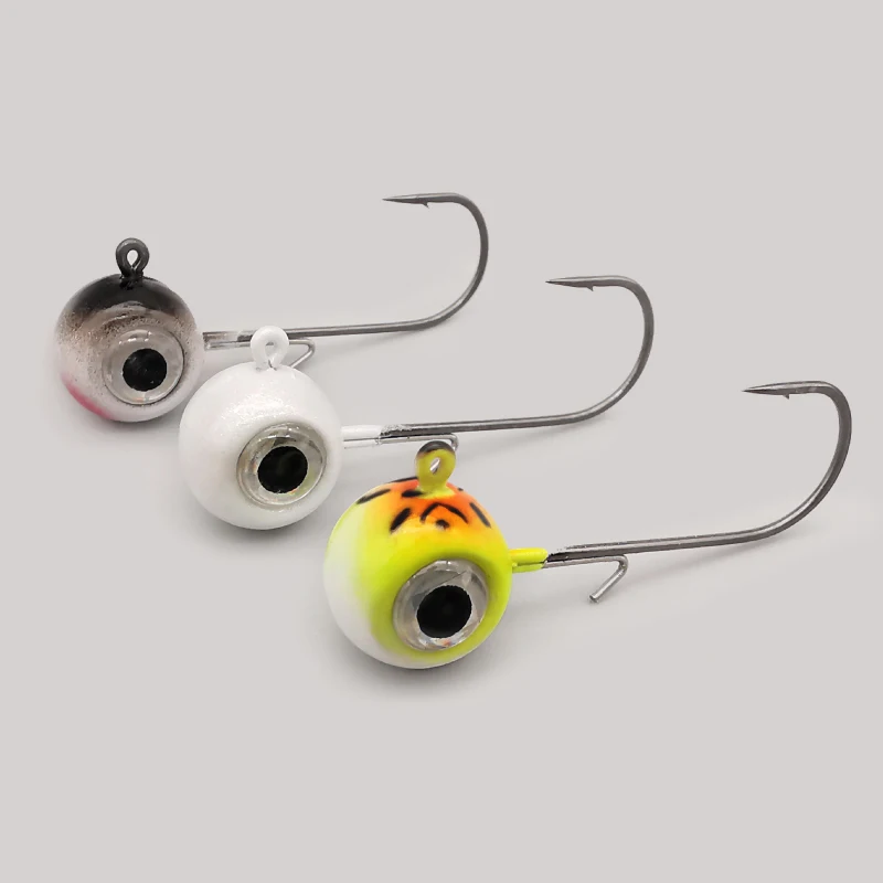 Jig Head LUREHOLIC con anzuelo Mustad XL para pesca con vinilo - imagen 5