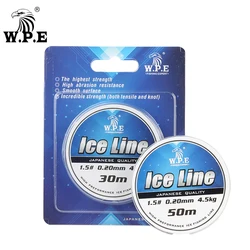 W.P.E Sedal de Pesca en Hielo Nylon Japonés Monofilamento