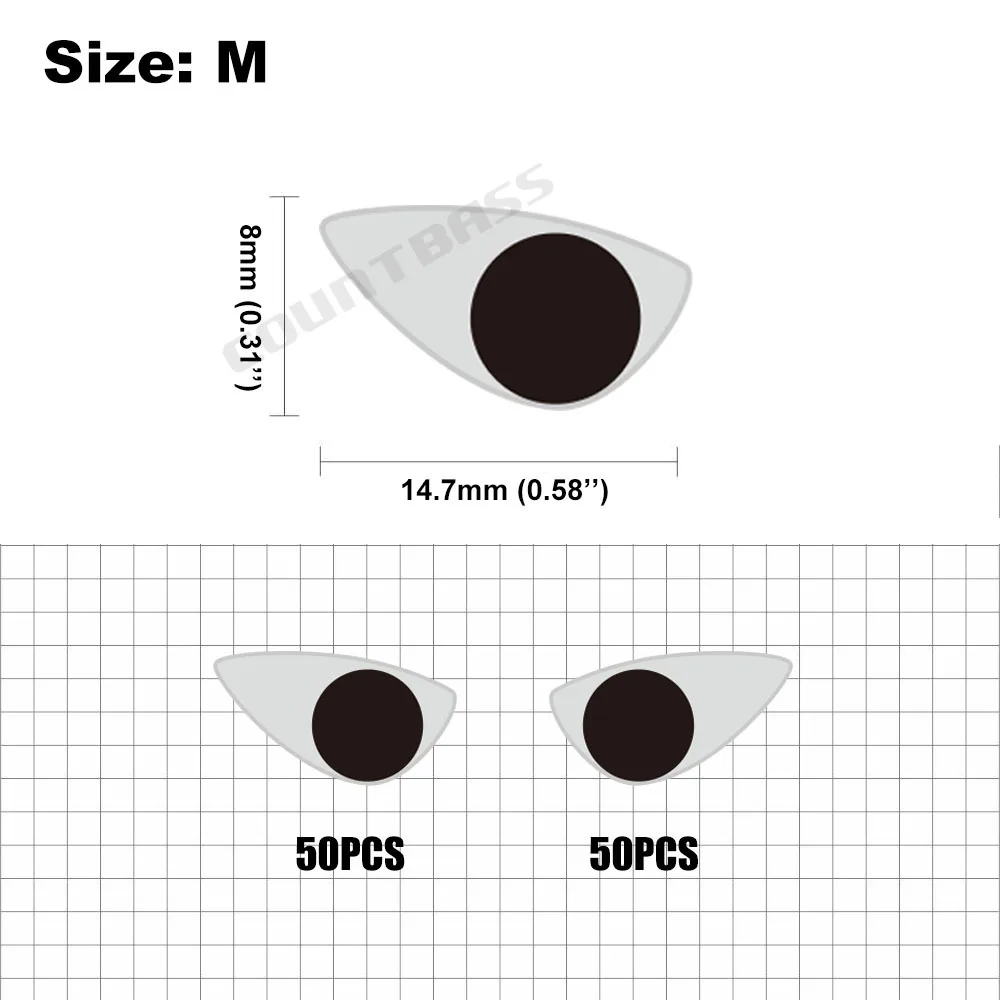 Countbass Señuelo 2D ojos para jig - imagen 4