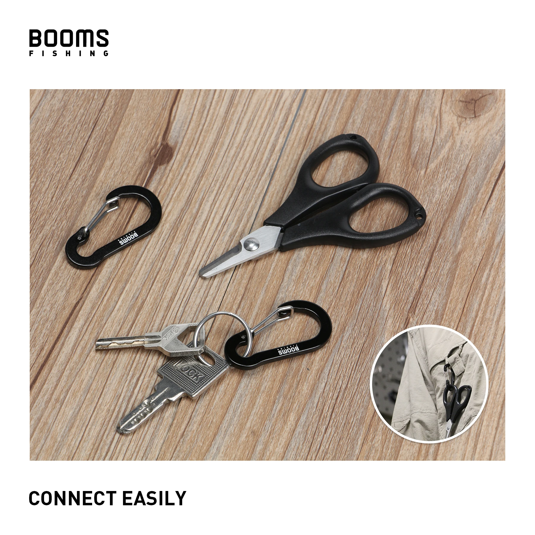 Booms Fishing CC1 Mosquetones pequeños acero – Accesorios pesca - imagen 5