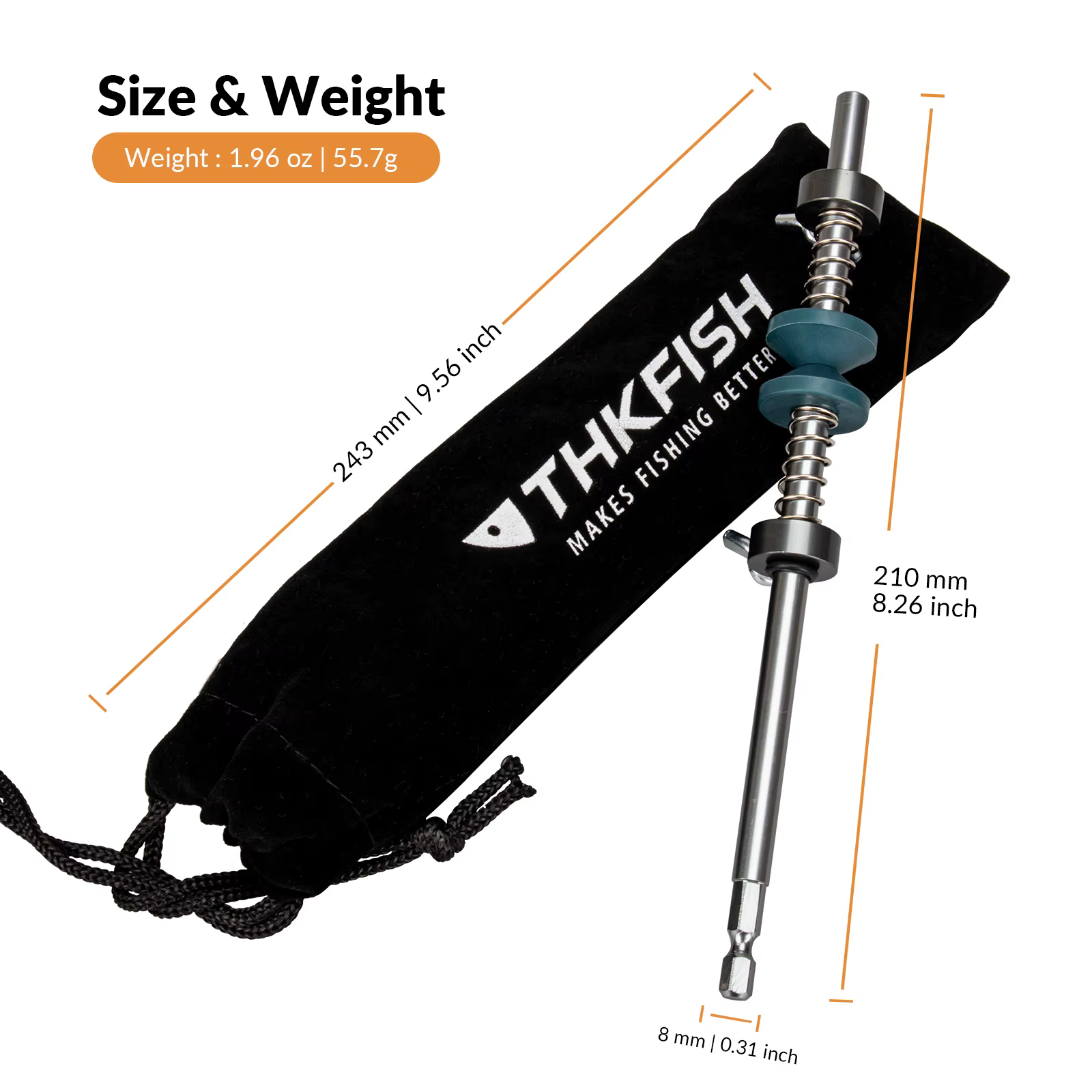 THKFISH Enrollador Eléctrico de Línea Pesca Herramienta Portátil - imagen 3