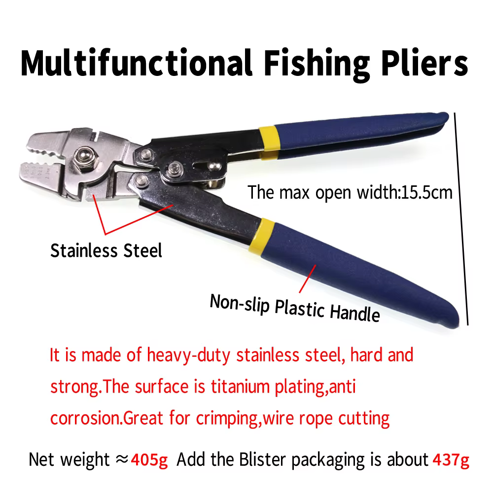 Alicates con tubos de engarzado para líderes de pesca – Kit completo - imagen 4