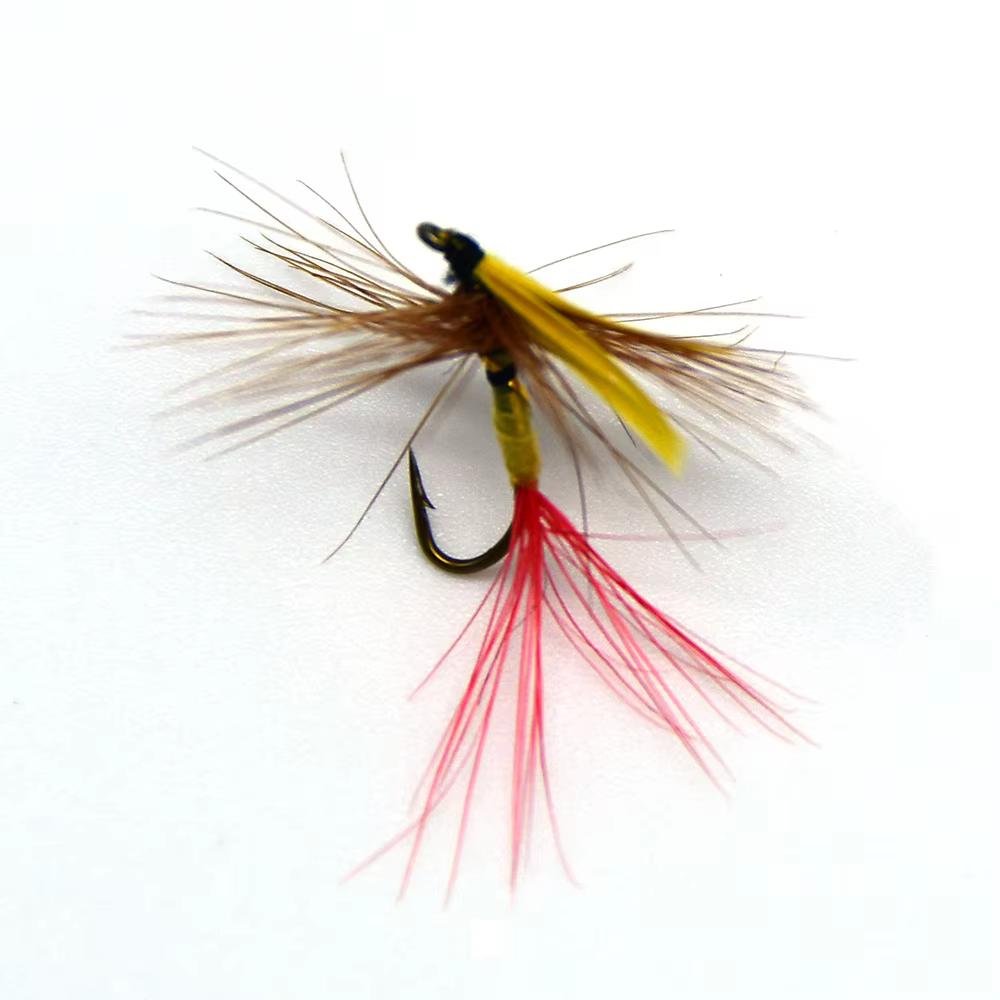 Moscas secas May Brown MNFT – Alas amarillas para trucha #12