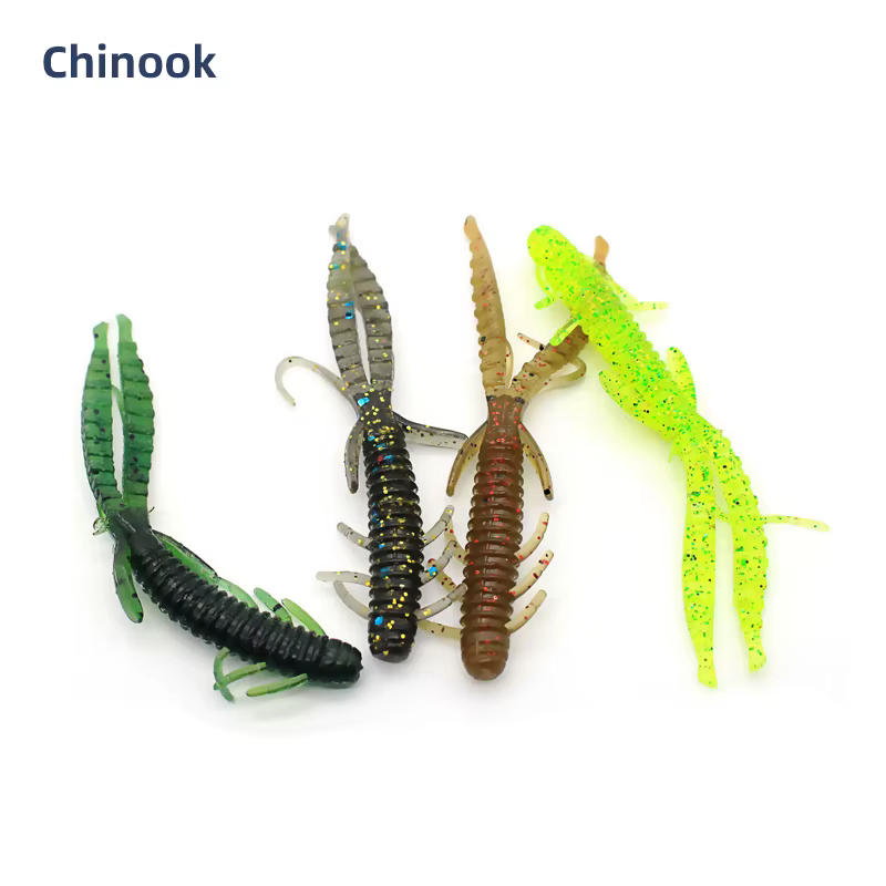 Chinook Señuelo de Camarón Bambú Silicona 70mm - imagen 3