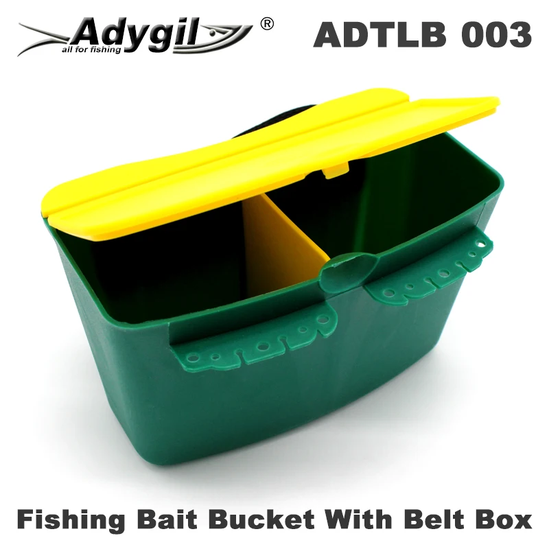Adygil Cubo de cebo de pesca con caja para cinturón - imagen 5