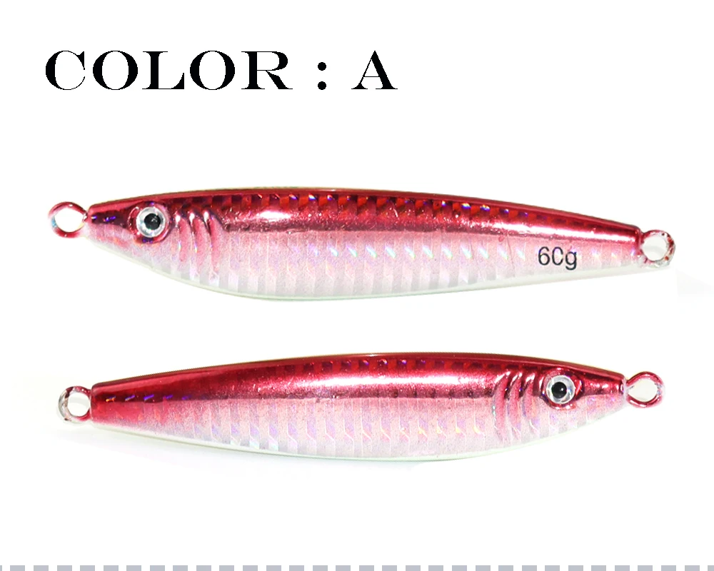 Señuelo de metal brillante para agua salada