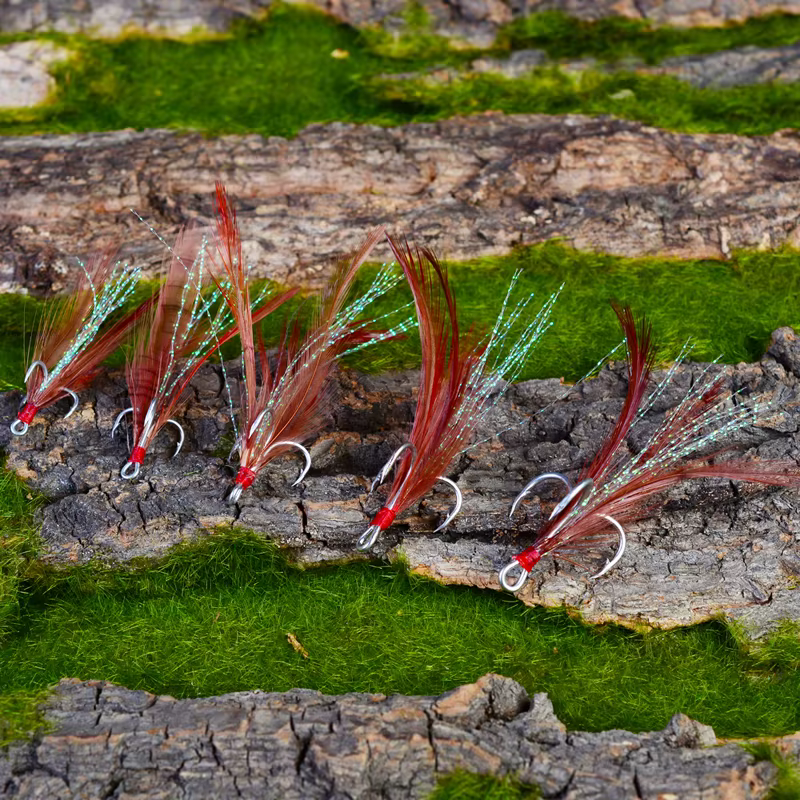Anzuelos triples de pluma PROBEROS – Acero al carbono - imagen 2