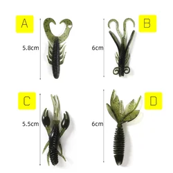 Señuelo silicona imitación gusano arena camarón – cebo para pesca