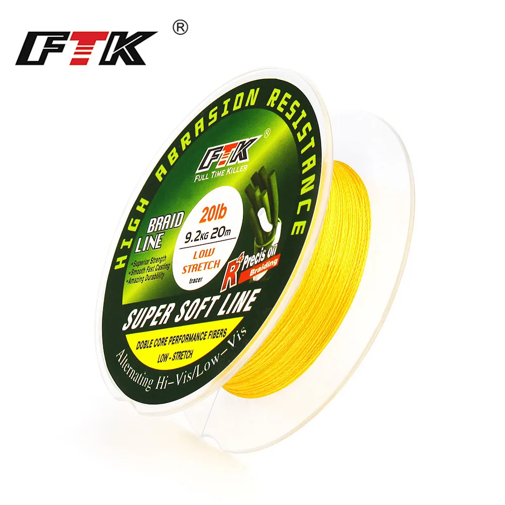 FTK Línea de pesca trenzada PE – suave - imagen 3