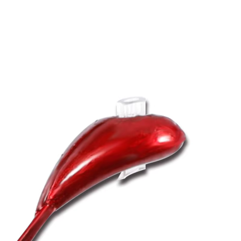 Anzuelos Jig Head Rojo – Plomo con Vinilo para Hielo
