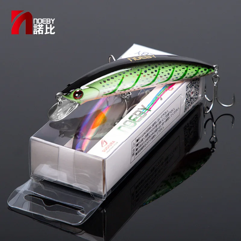 Noeby Minnow Jerkbait señuelo lubina de hundición - imagen 5