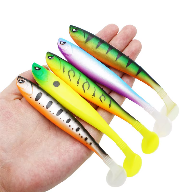 Biónico Señuelo arcoiris cola en T para agua dulce y salada