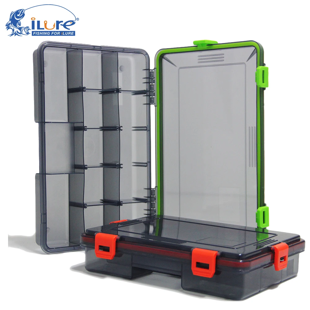 ILure Caja de aparejos de pesca con compartimentos 2 colores - imagen 4