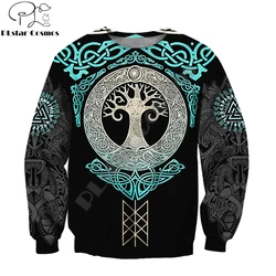 Sudadera capucha 3D Mjolnir Odin Tattoo – Estampado completo hombre
