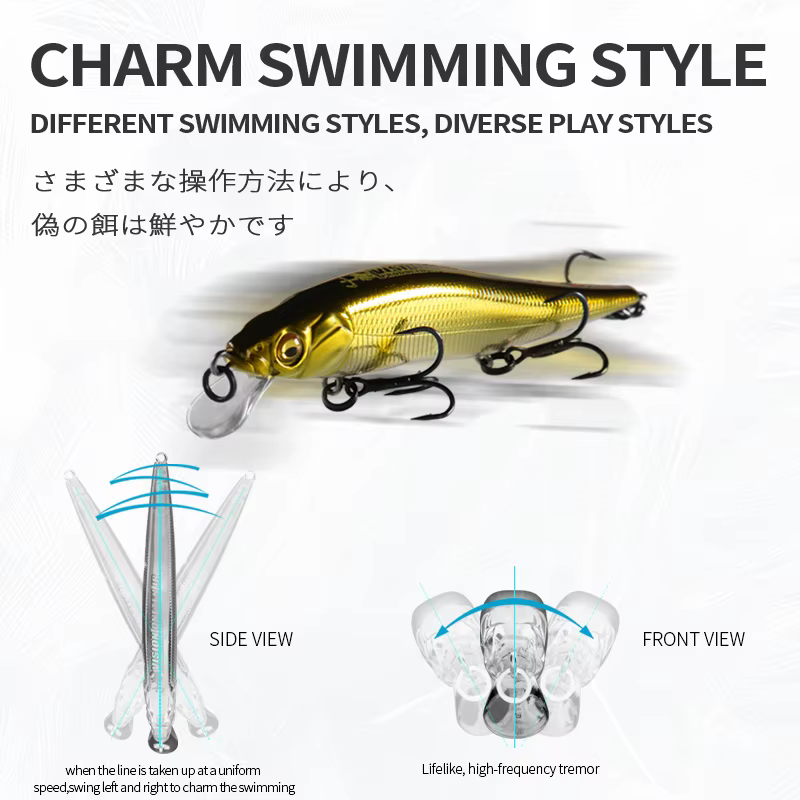 BEARKING Minnow Wobbler 9,8 cm – Señuelo profundizador 10g - imagen 3