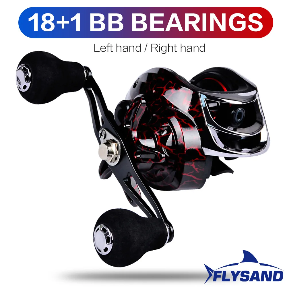 Carrete Baitcasting FLYSAND 18+1BB – 15,4 LBfreño magnético 7,2:1 - imagen 2