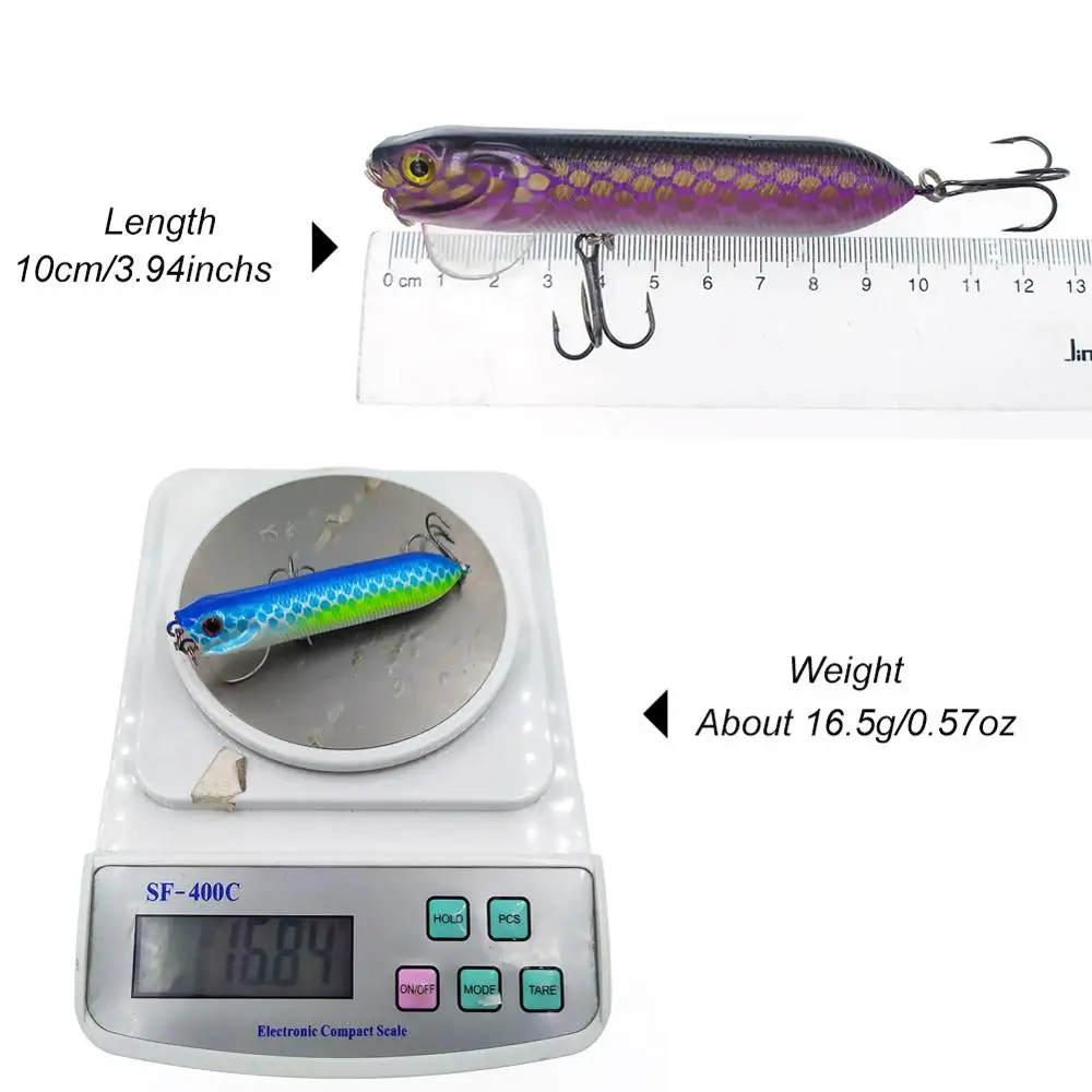 Señuelo Popper para lucio cebo artificial duro Swimbait - imagen 5