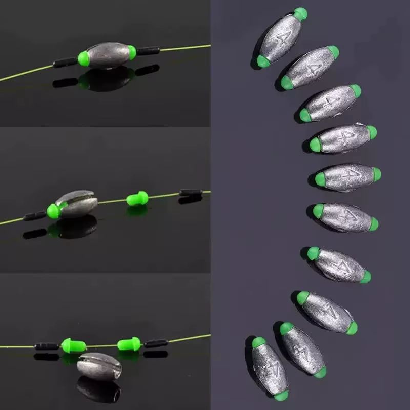 Pesas oliva para pesca de carpa antideslizantes 2g-30g - imagen 5