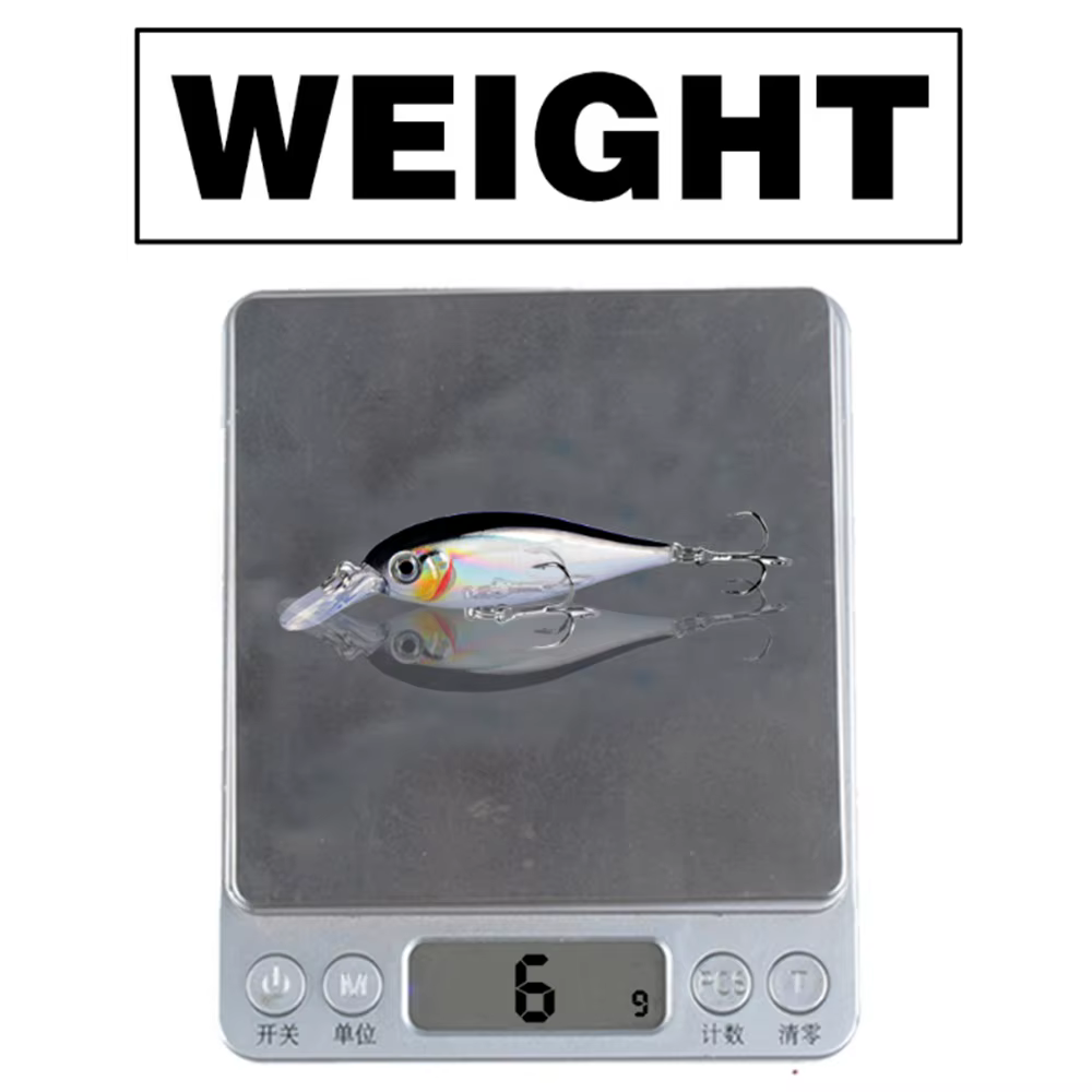 Wobbler Minnow 75mm 6g – Ojos 3D para curricán de lubina - imagen 2