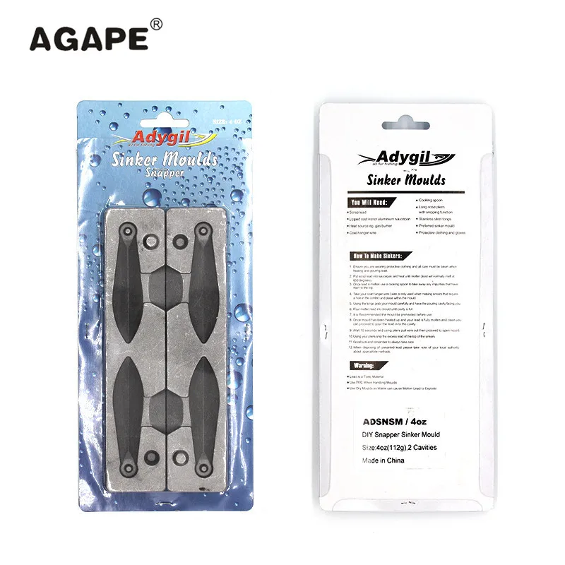 Molde plomo pargo Agape DIY para fabricar plomos - imagen 3