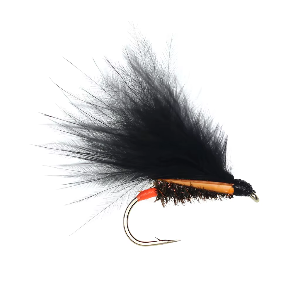 ICERIO Streamer Marabu Negro – Señuelo Trucha - imagen 3
