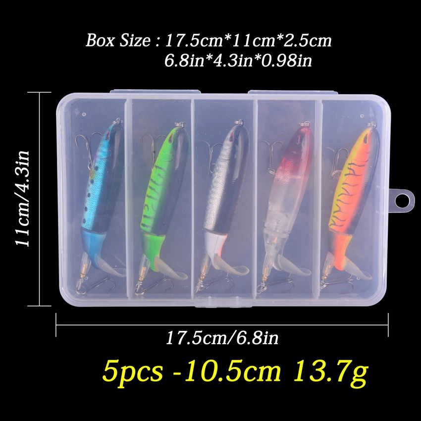 Popper color llamativo para aguas turbias