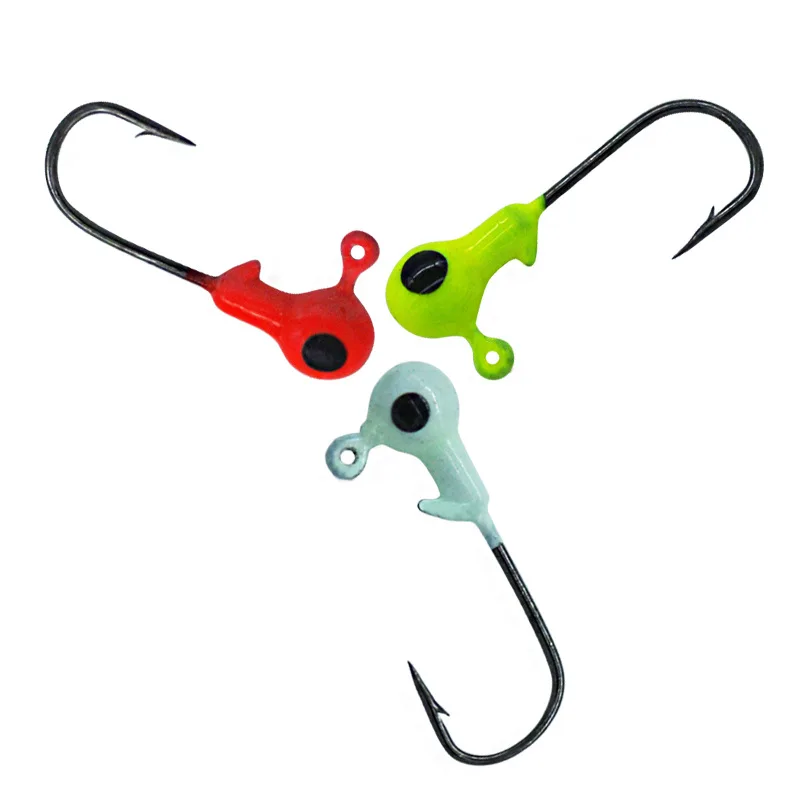 Anzuelos montados en señuelo de vinilo