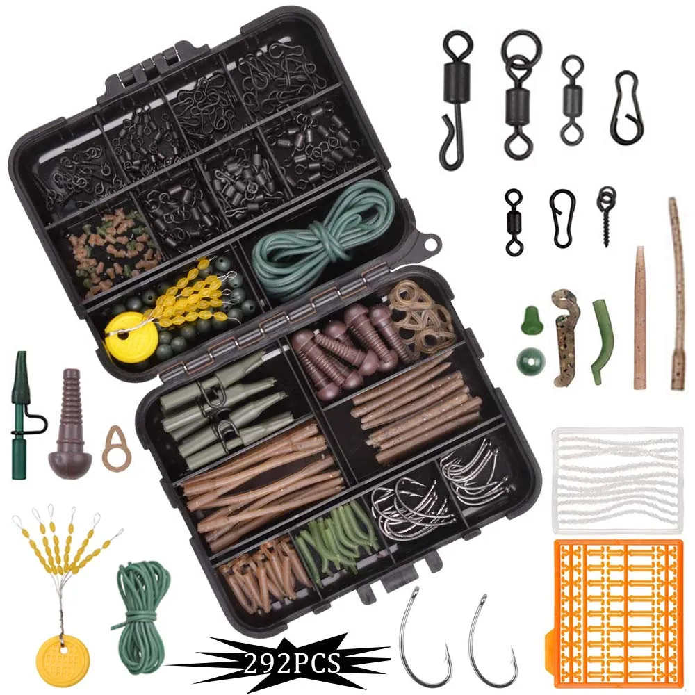 Kit Aparejos Carpa con Manga Antienredos y Clips Plomo