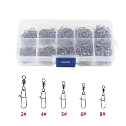 Conector giratorio para anzuelo – Pin de enclavamiento 2‑10#