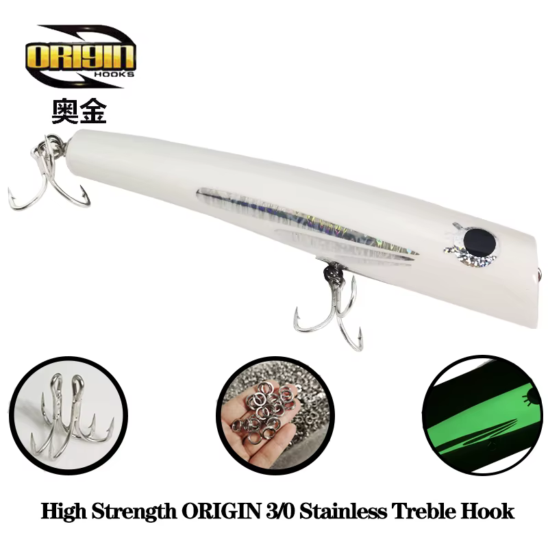 OBSESSION WD103 Popper Atún – Señuelo superficie madera