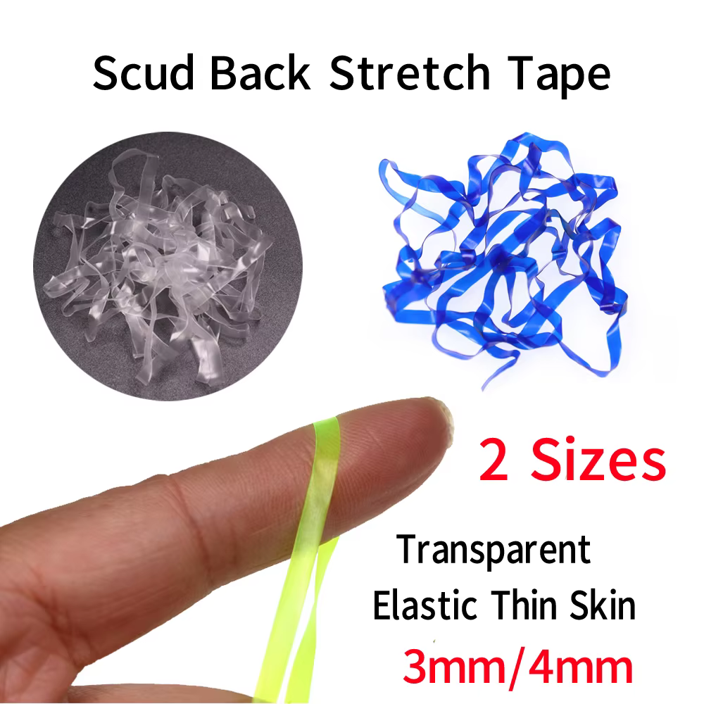 Bimoo Material Atado Moscas Ninfa Scud 2M x 3mm y 4mm - imagen 2