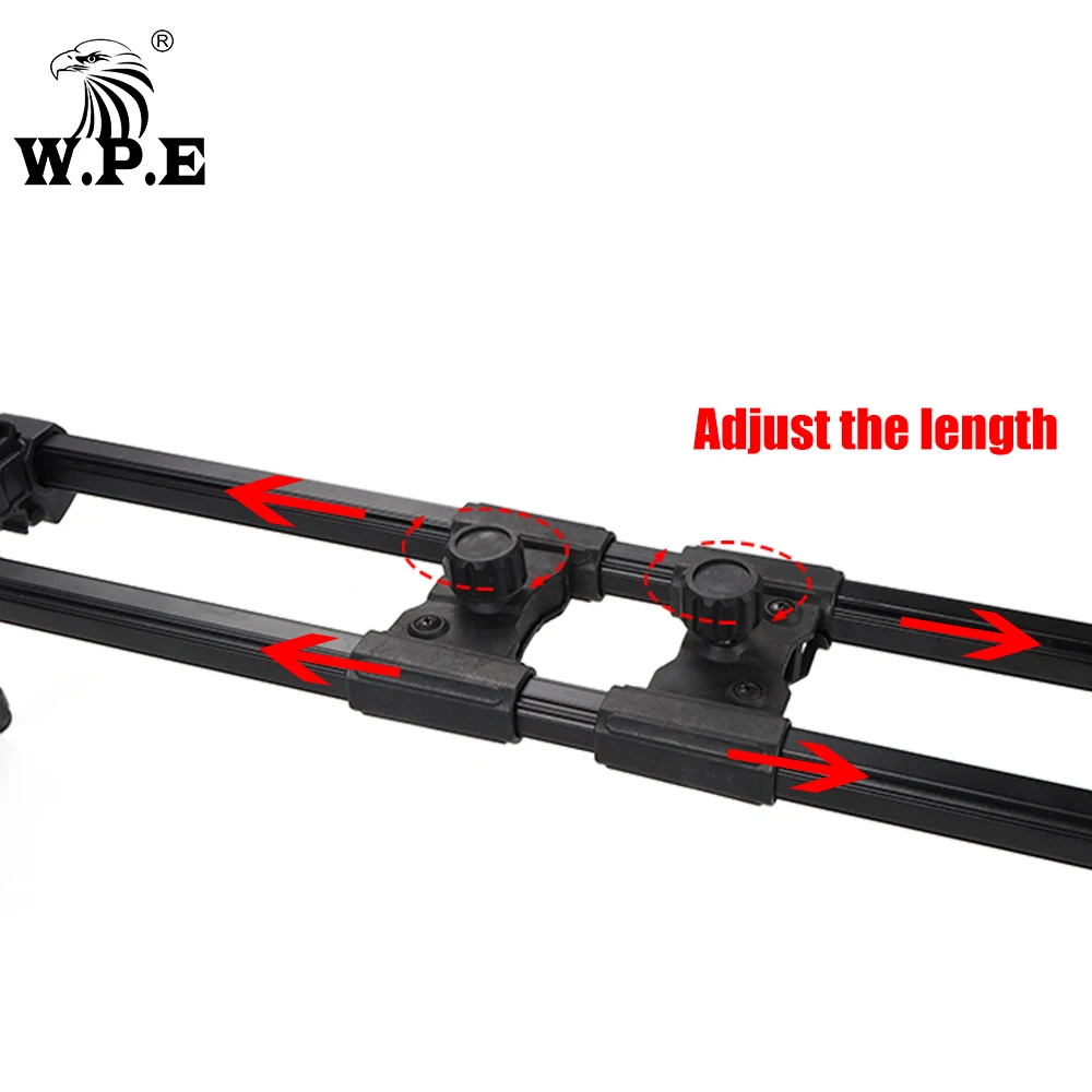 W.P.E Soporte plegable de aluminio resistente para cañas carpa - imagen 3