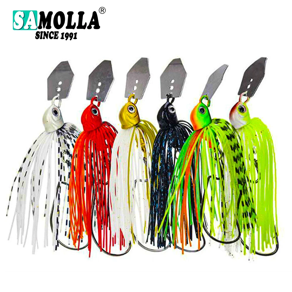 Spinnerbait 14-17g con falda de goma – Señuelo para lucio