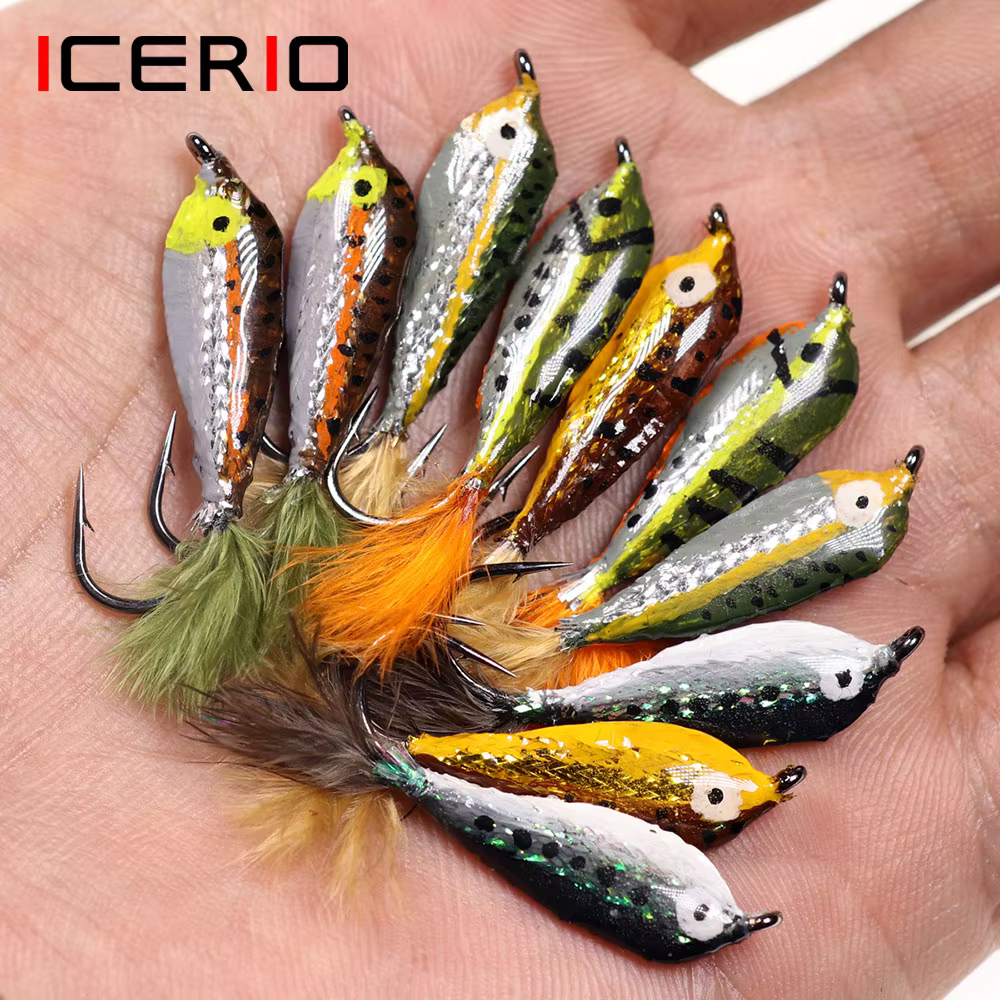 ICERIO Señuelo trucha arcoíris con cuerpo epoxi – Minnows, Streamer - imagen 5