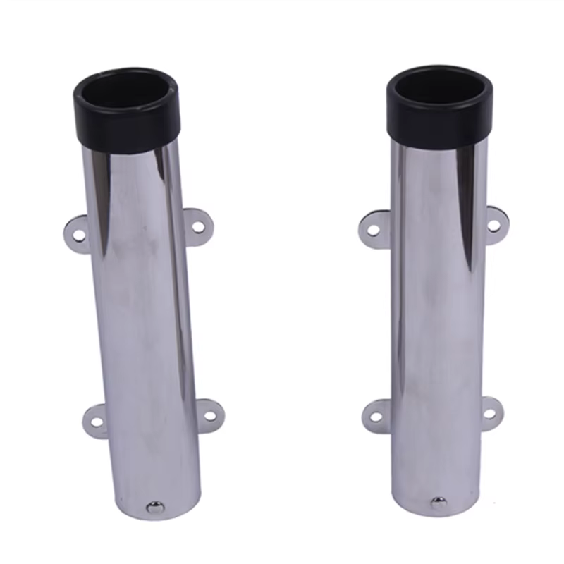 Soporte de caña para cubierta – Acero inoxidable con abrazadera extraíble - imagen 2