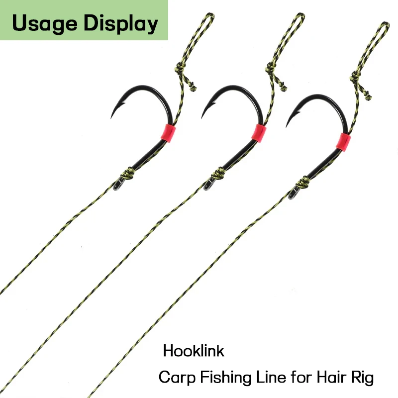 JIGEECARP sedal trenzado para carpa camuflaje aparejo de pelo - imagen 4