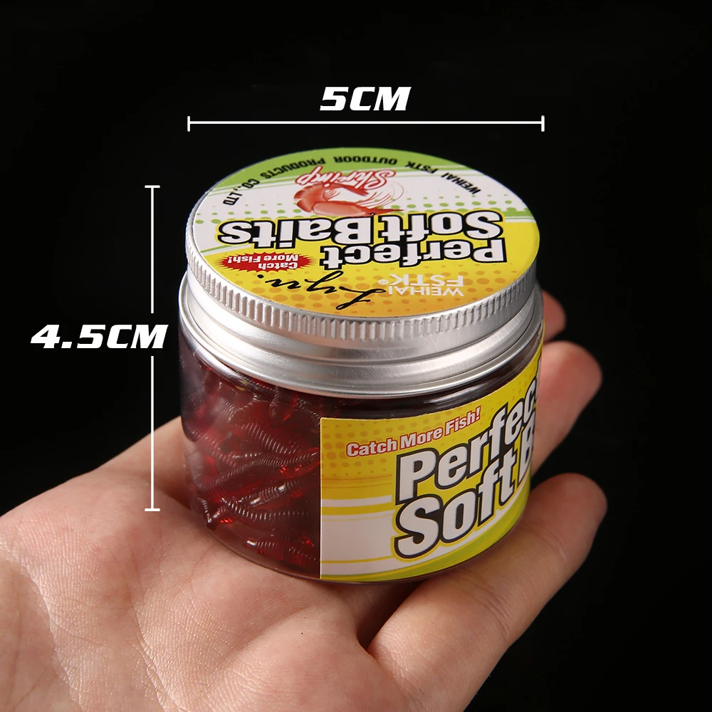 FSTK Señuelo blando lombriz roja realista para pesca - imagen 4