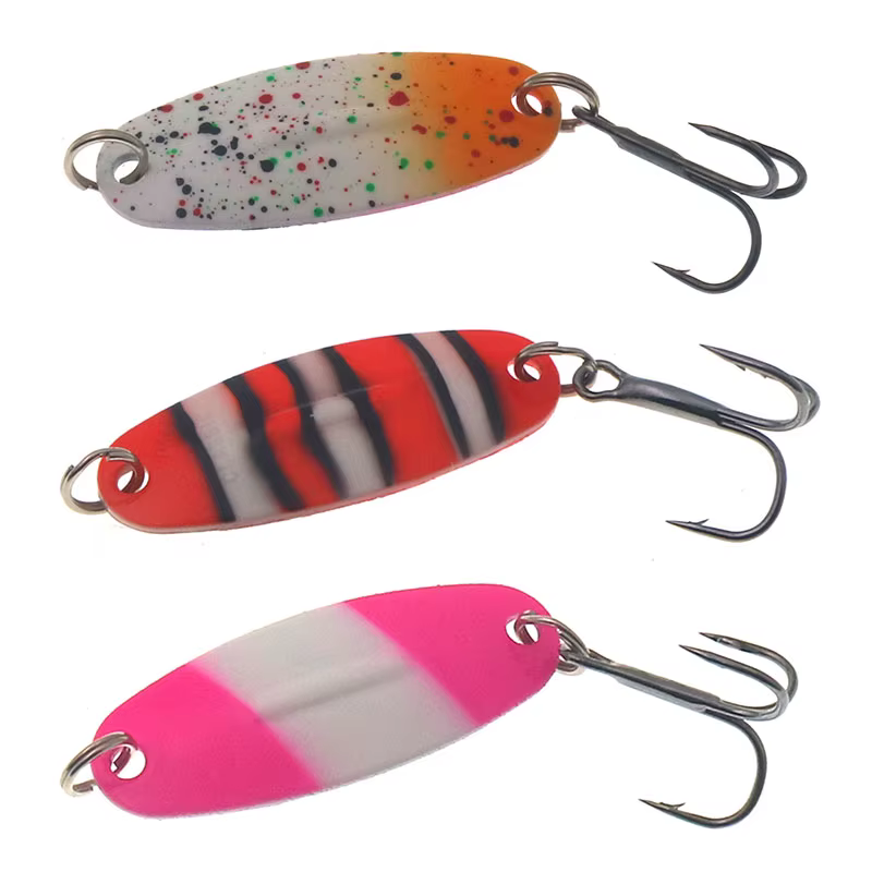 Cuchara giratoria Pesca duro 4g – Triple para trucha y lucio - imagen 2