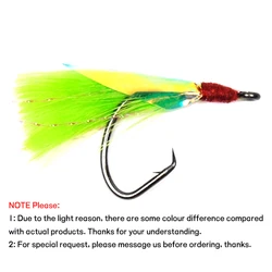 Wifreo anzuelos circulares Moscas Sabiki Rig Flash Flies agua salada
