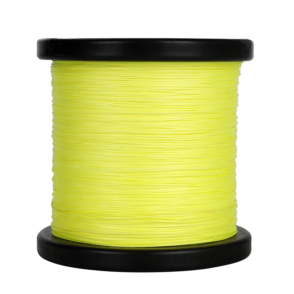 Línea trenzada Hercules 12 hebras – Amarillo fluor, sin stretch - imagen 3